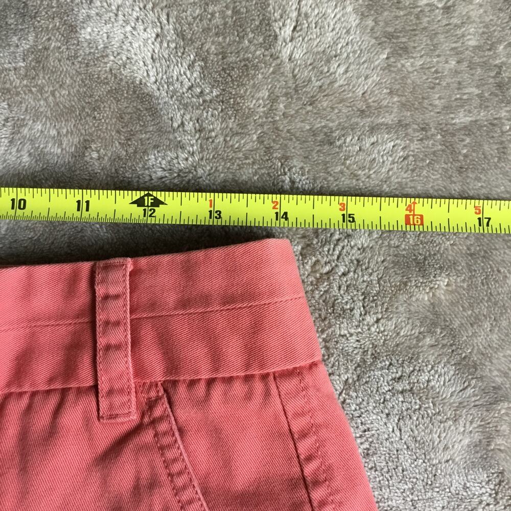 J. CREW Womens Chino Shorts US 0 XS W30 Orange/Red Cotton 68925 - Picture 4 of 6